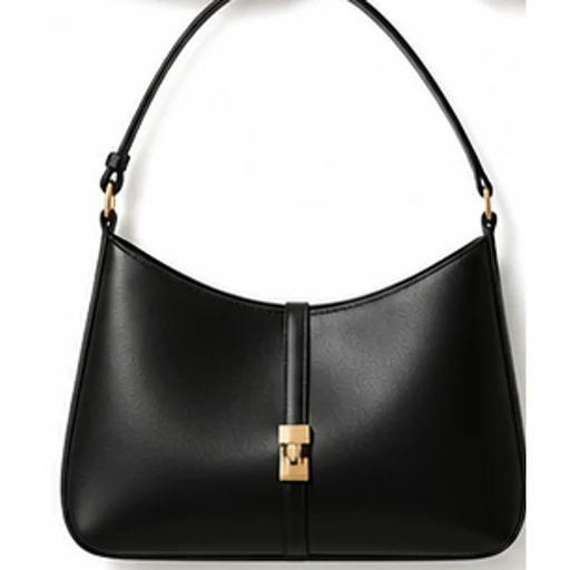Black leather bag