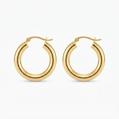 Gold hoop earrings